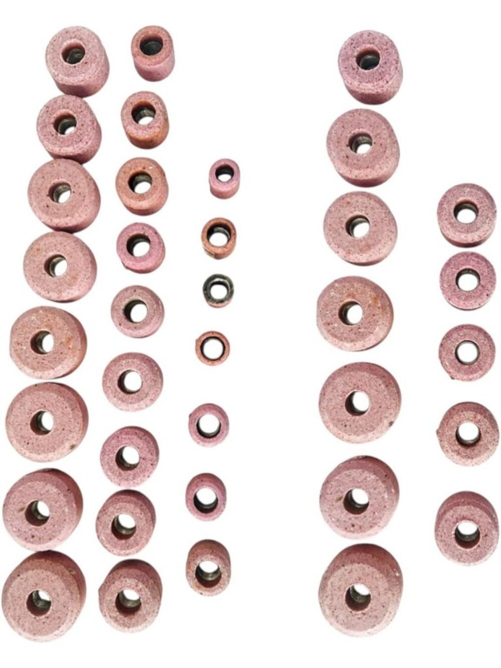 36-Piece Valve Seat Grinding Stones Set – Heavy Duty Aluminum Oxide, 1" to 2.5